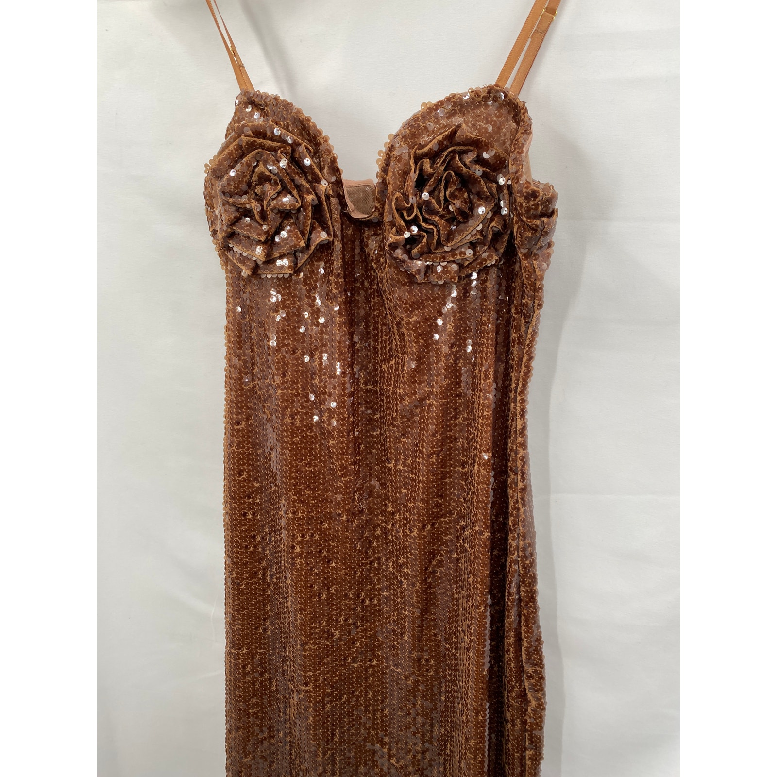 Siera Darien Brown Sequin Maxi Gown — image 4 of 7